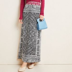 ANTHROPOLOGIE Bilbao Sweater Maxi Skirt